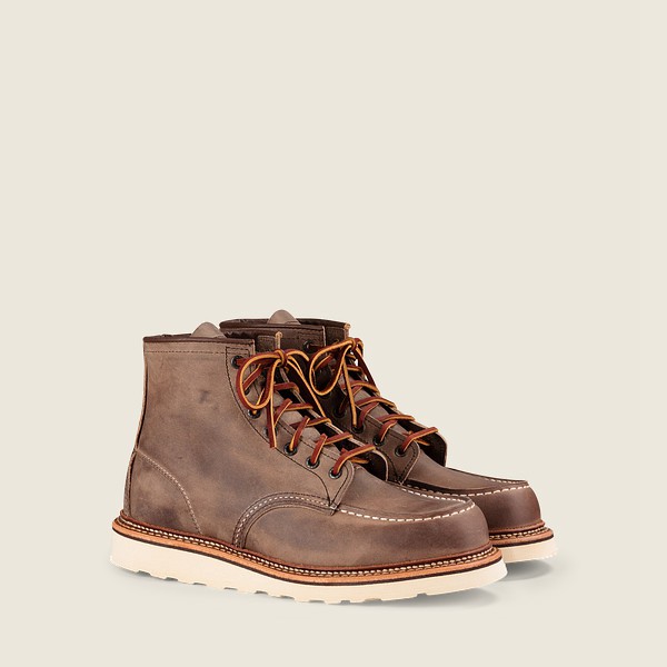 Red Wing Mens Classic Moc – 6-inch Rough & Tough Leather - Heritage Boots Khaki - 0926CJLWN